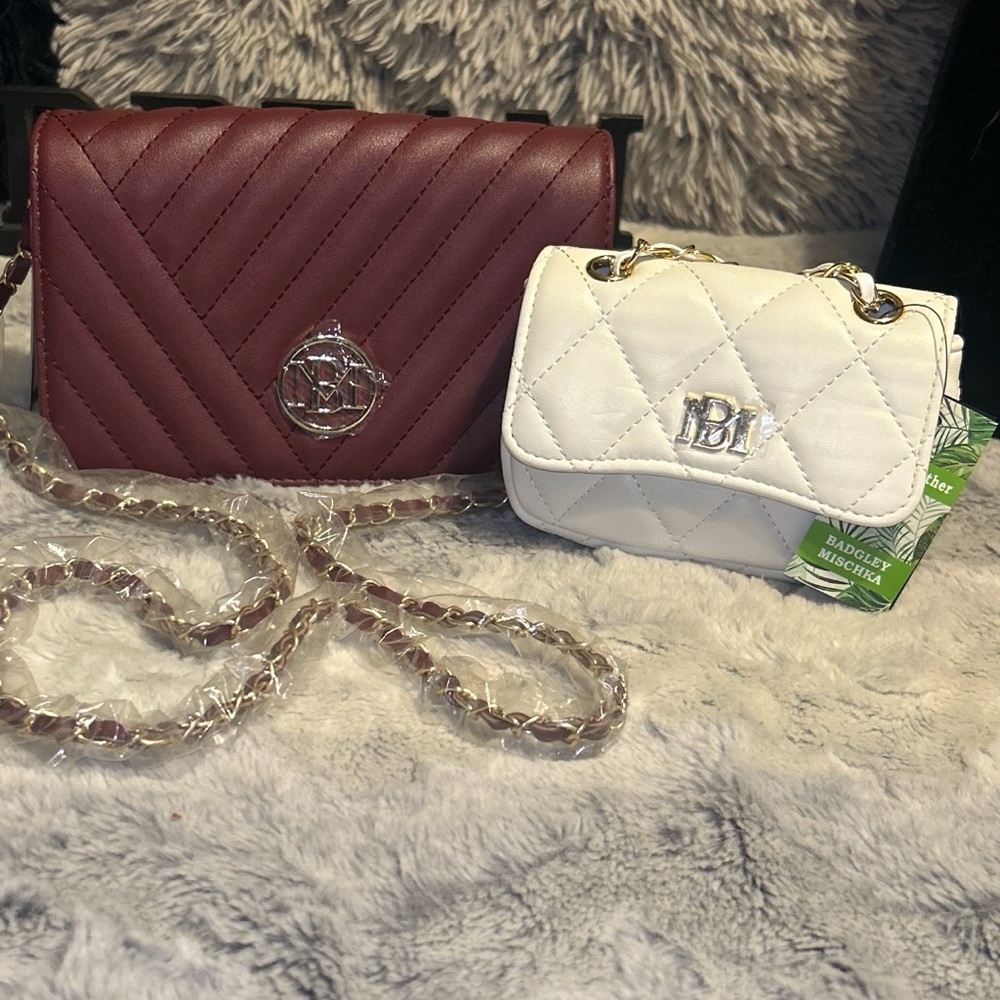 Badgley Mischka Studio Crossbody Bag and Mini Purse combo